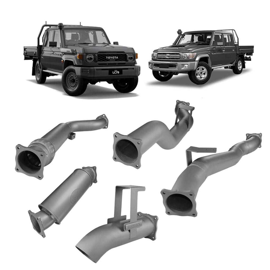Redback Extreme Duty Exhaust 4in Turbo Back (No Cat With Resonator) TLX46240-PR