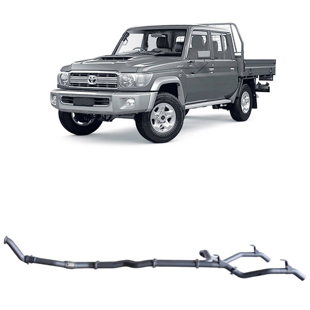 Redback Extreme Duty Exhaust  3in Twin Turbo Back (No Cat & No Muffler/Pipe Only) TLX47500-PO