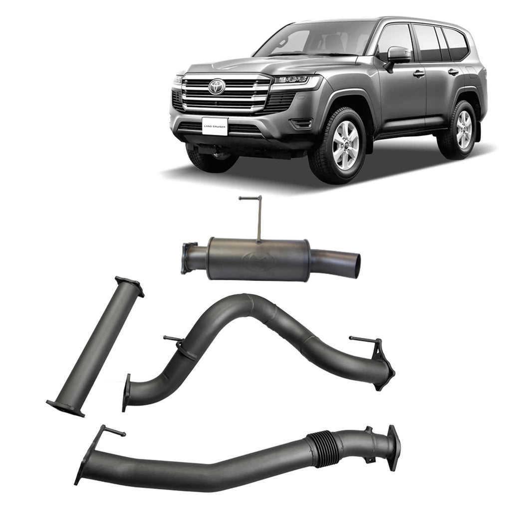 Redback Extreme Duty Exhaust 3.5in DPF Back (No Cat With Large Muffler) TLX49935-PM