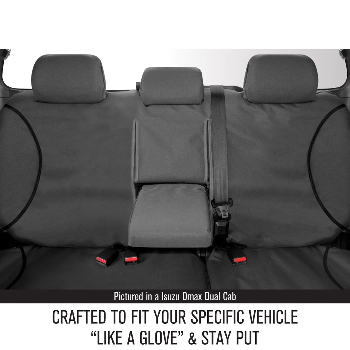 Sperling Tradies Canvas Rear Grey Seat Covers Suits BT50 Freestyle, Ranger Super 2011-2022 RM5008TRG