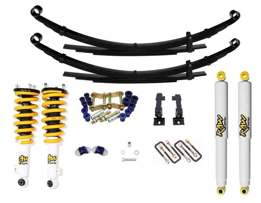 RAW 4x4 2 inch 50mm RAW Nitro 4x4 ReadyStrut Lift Kit to suit Mitsubishi Triton MQ, MR 2015 - On TRI-012R