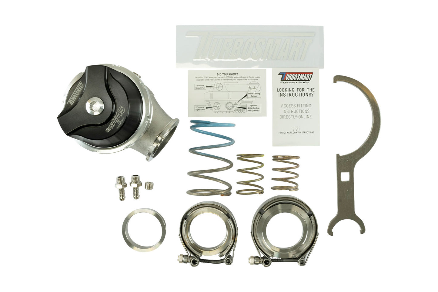 Turbosmart GenV WG45CG HyperGate45 Compressed Gas 7psi Black TS-0553-1242