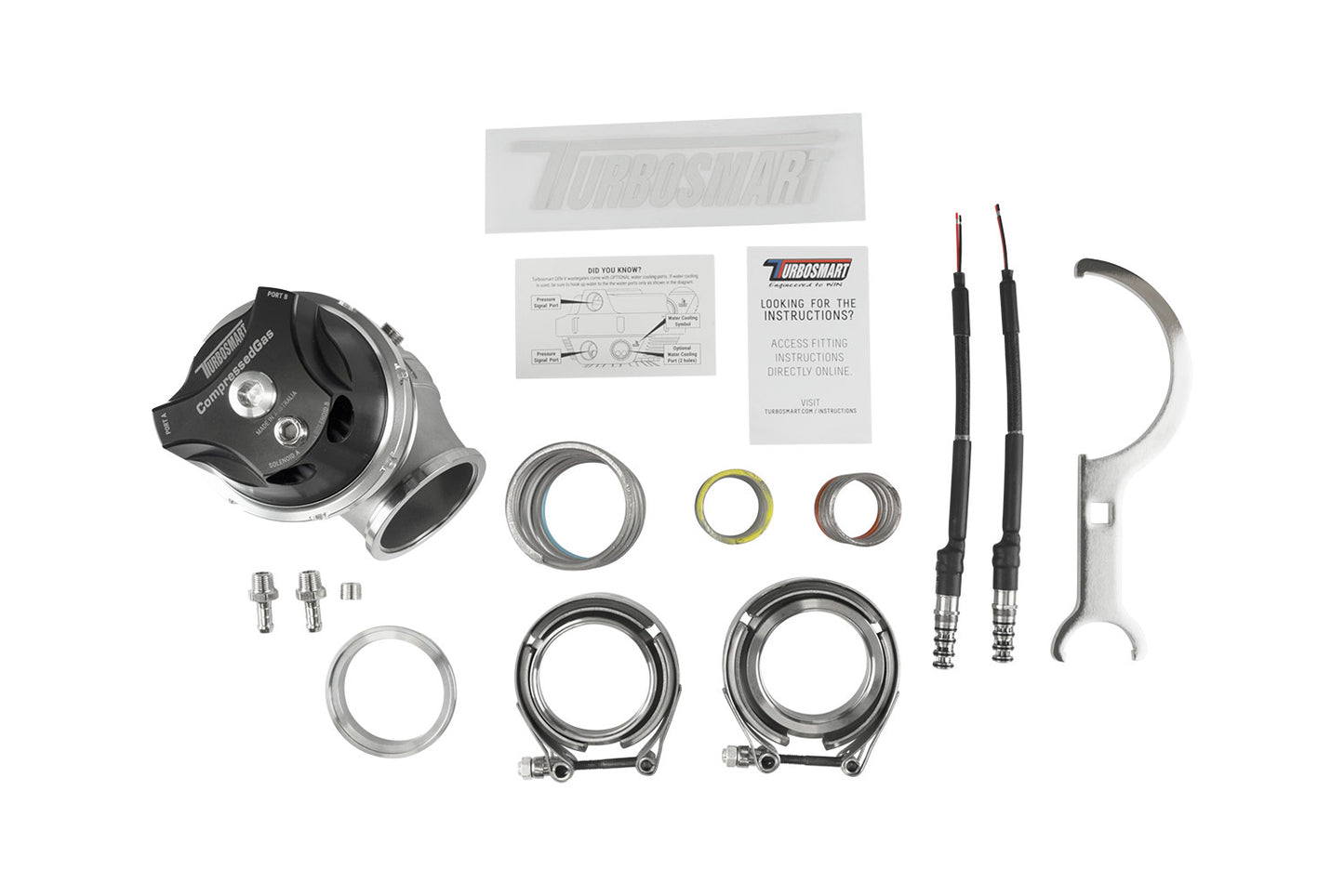 Turbosmart GenV WG50CG ProGate50 Compressed Gas (Solenoid) 7psi Black TS-0554-1252
