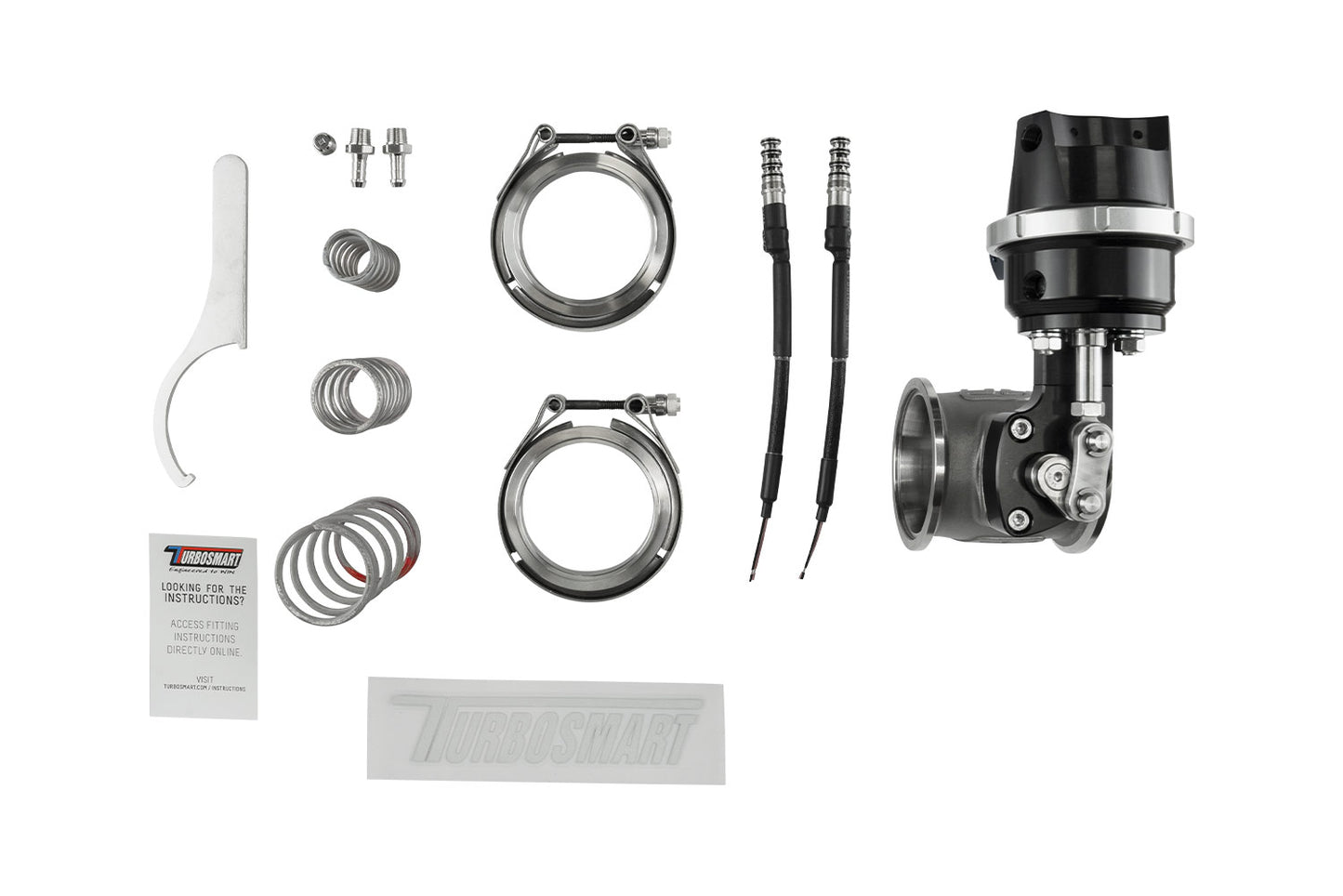 Turbosmart PSG50CG Pneumatic StraightGate50 Compressed Gas (Solenoid) 7psi Black TS-0565-1252