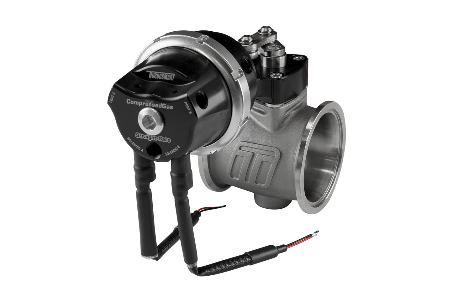Turbosmart PSG50CG Pneumatic StraightGate50 Compressed Gas (Solenoid) 7psi Black TS-0565-1252