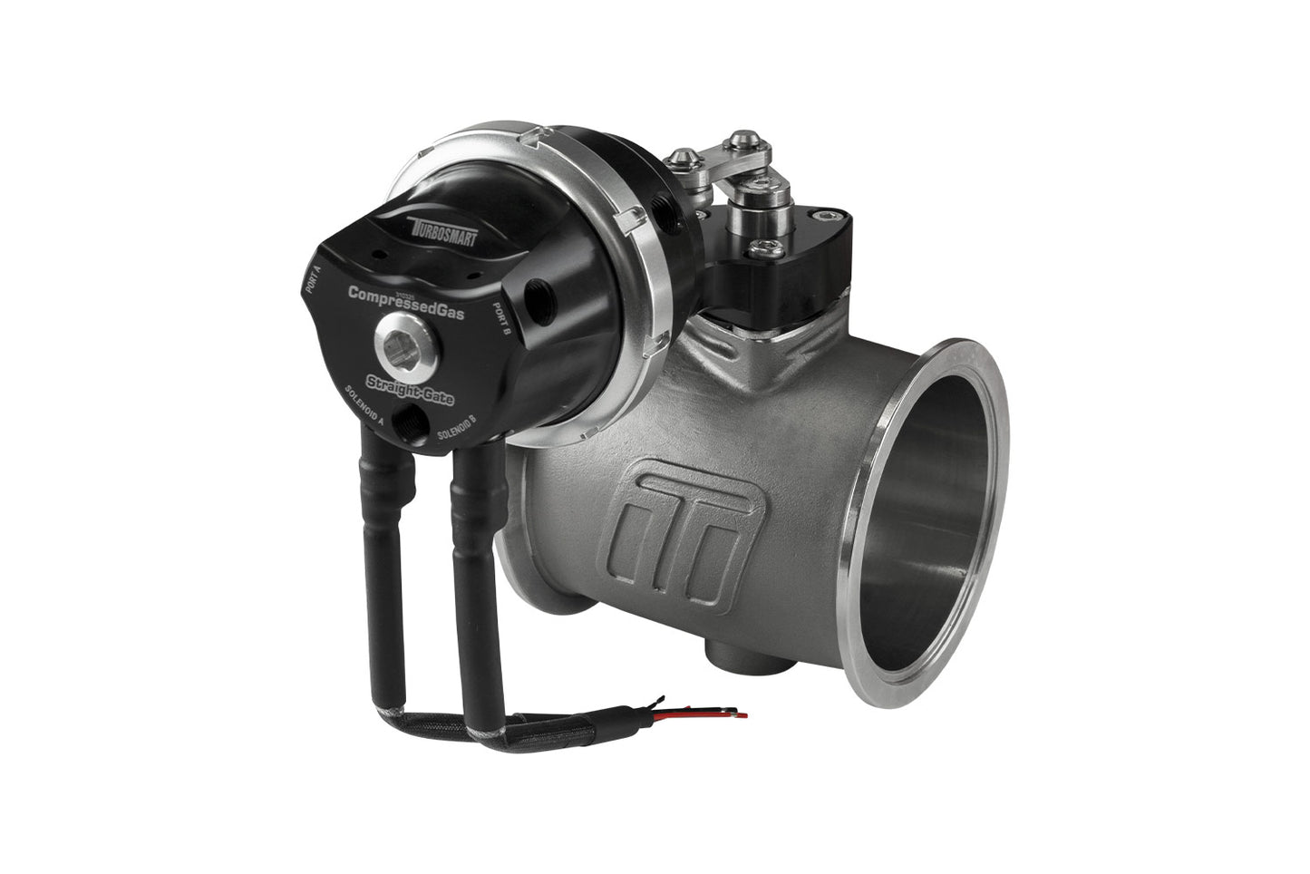 Turbosmart PSG76CG Pneumatic StraightGate76 Compressed Gas (Solenoid) 7psi Black TS-0567-1252