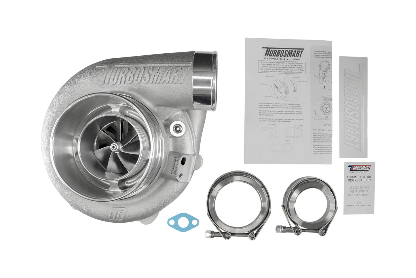 Turbosmart TS-1 Turbocharger 5862 V-Band 0.82AR Externally Wastegated TS-1-5862B-VB082E