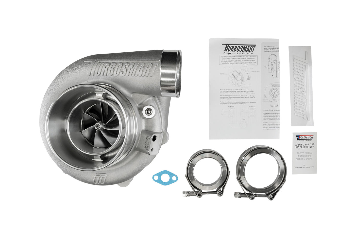 Turbosmart TS-1 Turbocharger 6262 V-Band 0.82AR Externally Wastegated TS-1-6262B-VB082E
