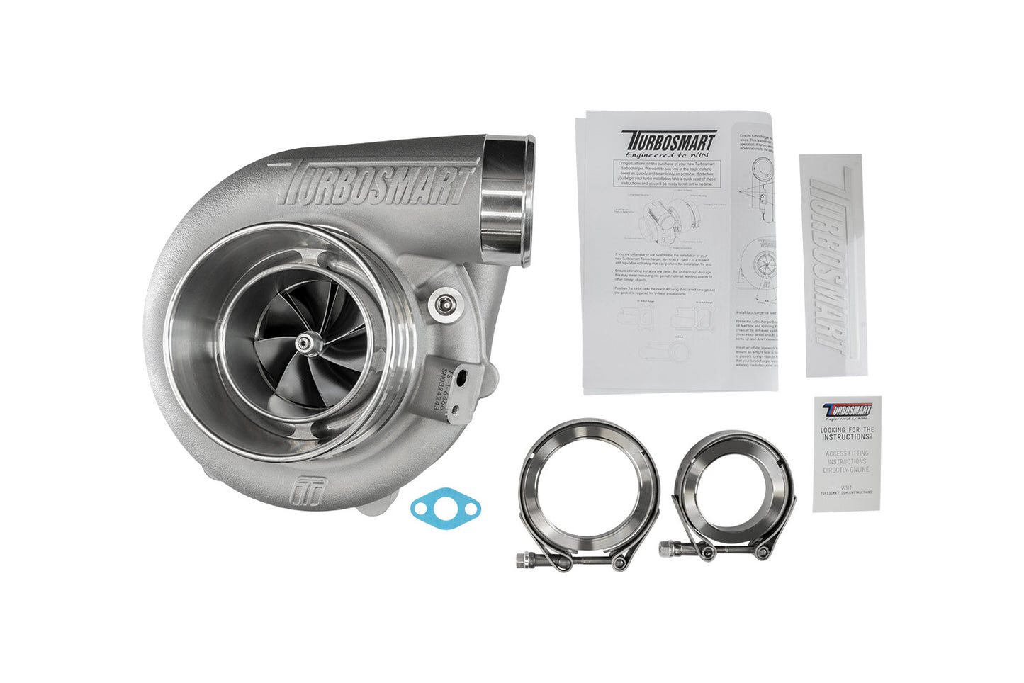 Turbosmart TS-1 Turbocharger 6466 V-Band 0.82AR Externally Wastegated TS-1-6466B-VB082E