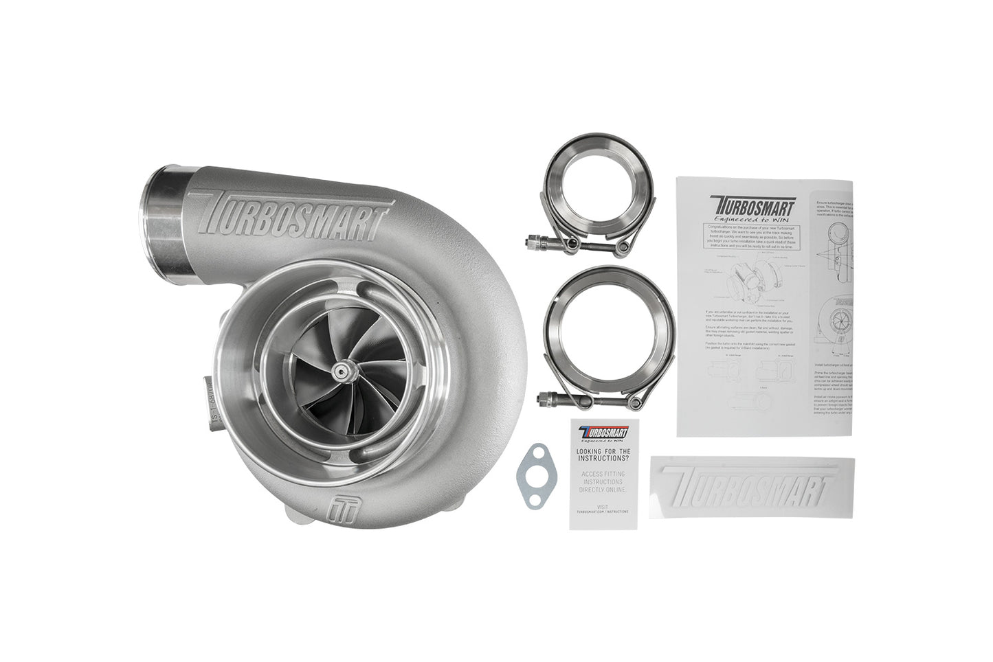 Turbosmart TS-1 Turbocharger 6870 (Kompact) V-Band Reverse Rotation 0.96AR Externally Wastegated TS-1-6870B-VR096E