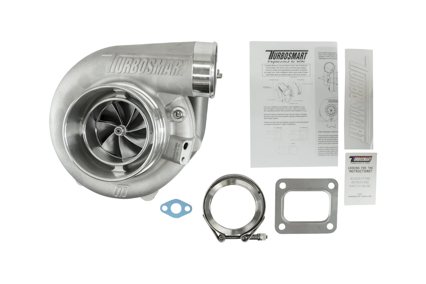 Turbosmart TS-1 Turbocharger 6870 (Kompact) T4 0.82AR Externally Wastegated TS-1-6870B-T4082E