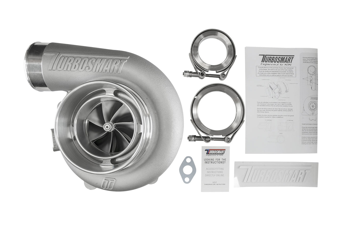 Turbosmart TS-1 Turbocharger 7170 V-Band Reverse Rotation 1.07AR Externally Wastegated TS-1-7170B-VR107E