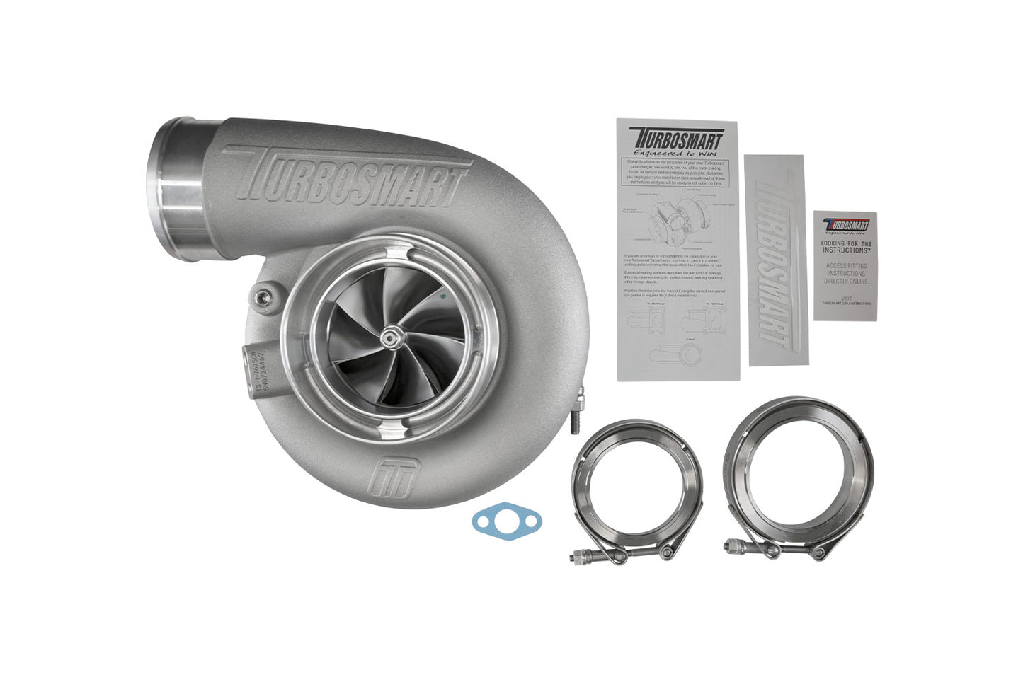 Turbosmart TS-1 Turbocharger 7675 V-Band Reverse Rotation 0.96AR Externally Wastegated TS-1-7675C-VR096E