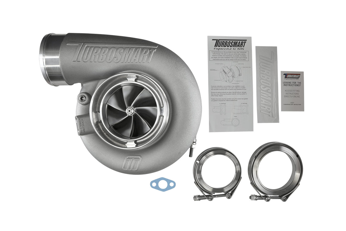 Turbosmart TS-1 Turbocharger 8280 V-Band Reverse Rotation 0.96AR Externally Wastegated TS-1-8280C-VR096E