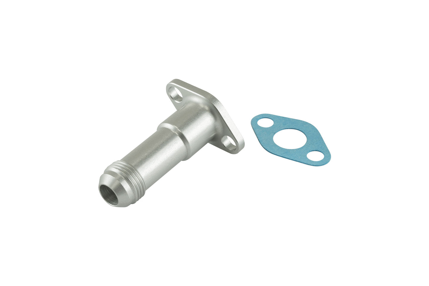 Turbosmart 38.1mm 10AN 75mm Extended Oil Drain Silver TS-199-3007