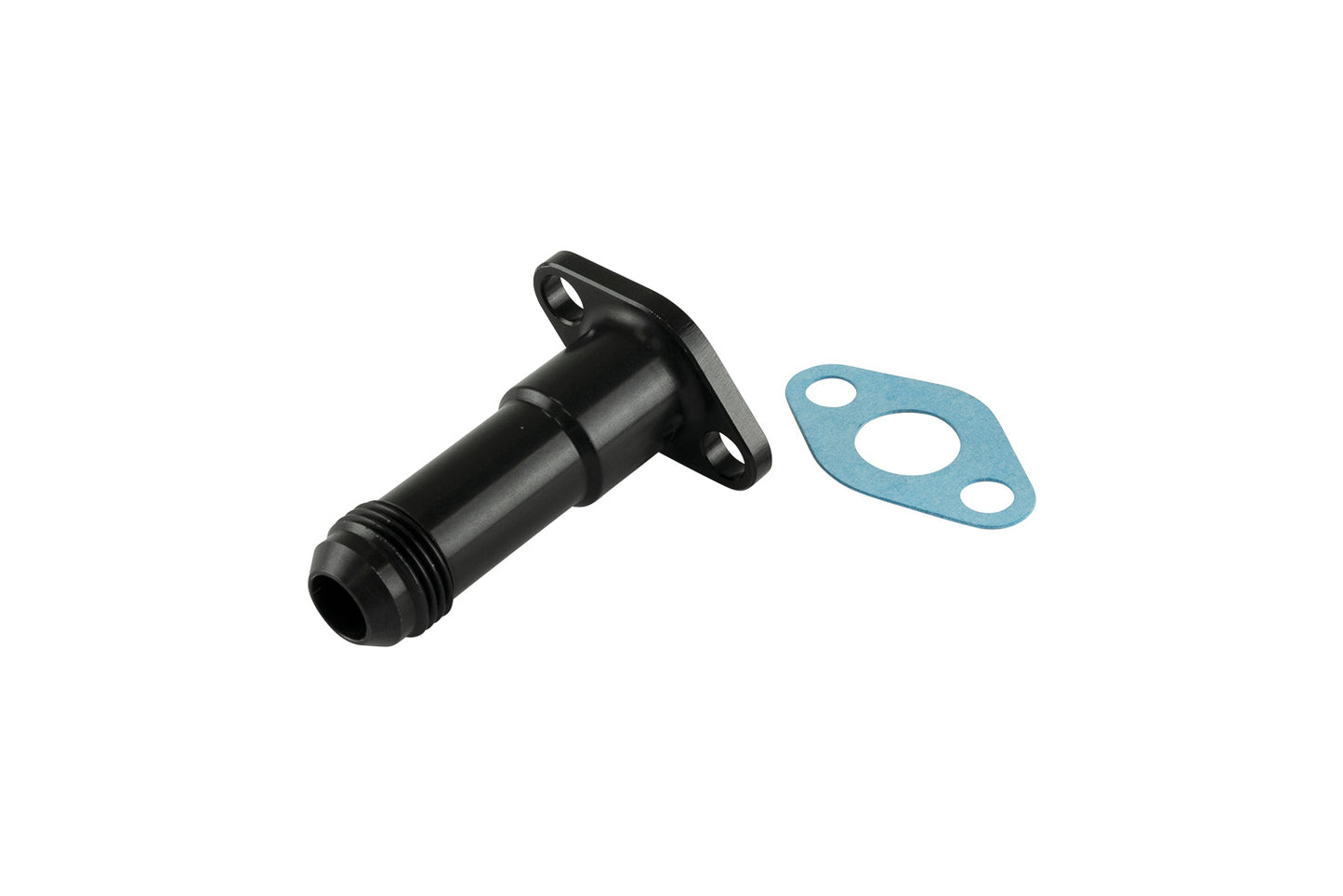 Turbosmart 38.1mm 10AN 75mm Extended Oil Drain Black TS-199-3008