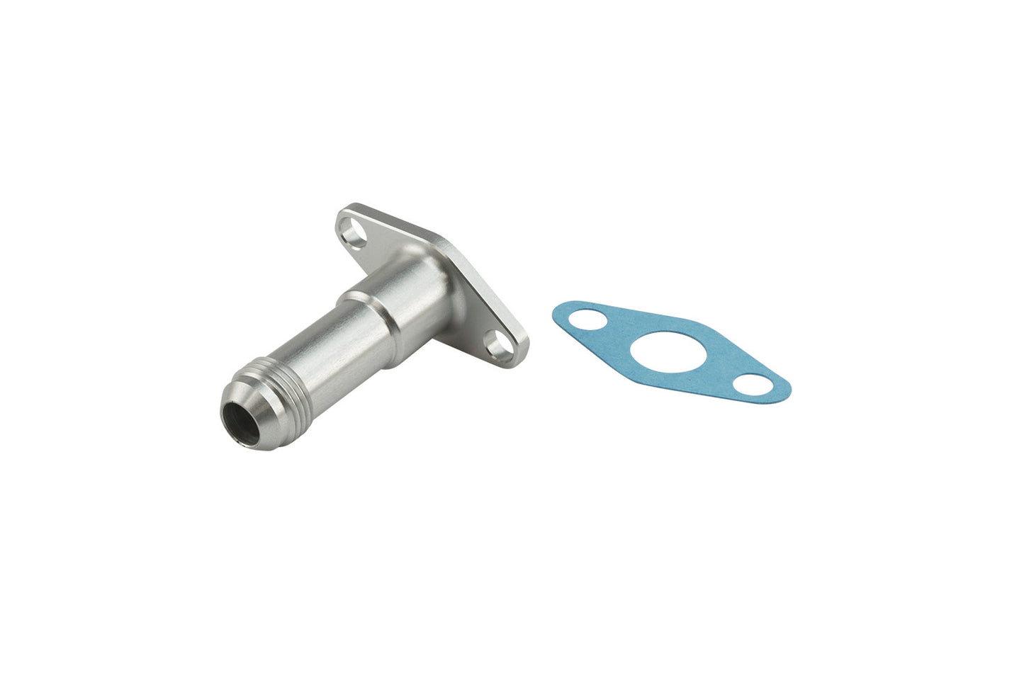 Turbosmart 50.8mm 10AN 75mm Extended Oil Drain Silver TS-199-3011