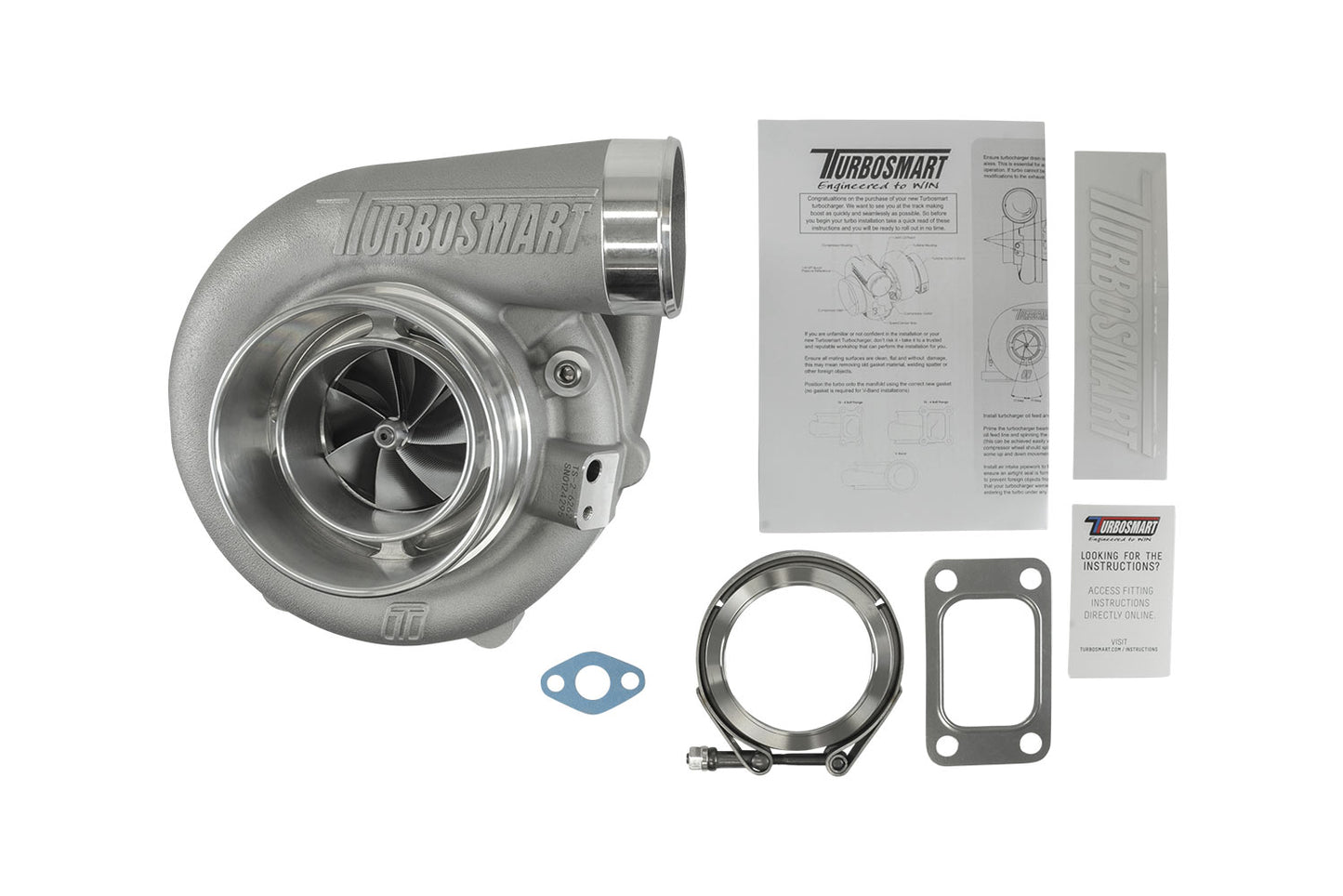 Turbosmart TS-2 Turbocharger (Water Cooled) 6262 T3 0.82AR Externally Wastegated TS-2-6262B-T3082E