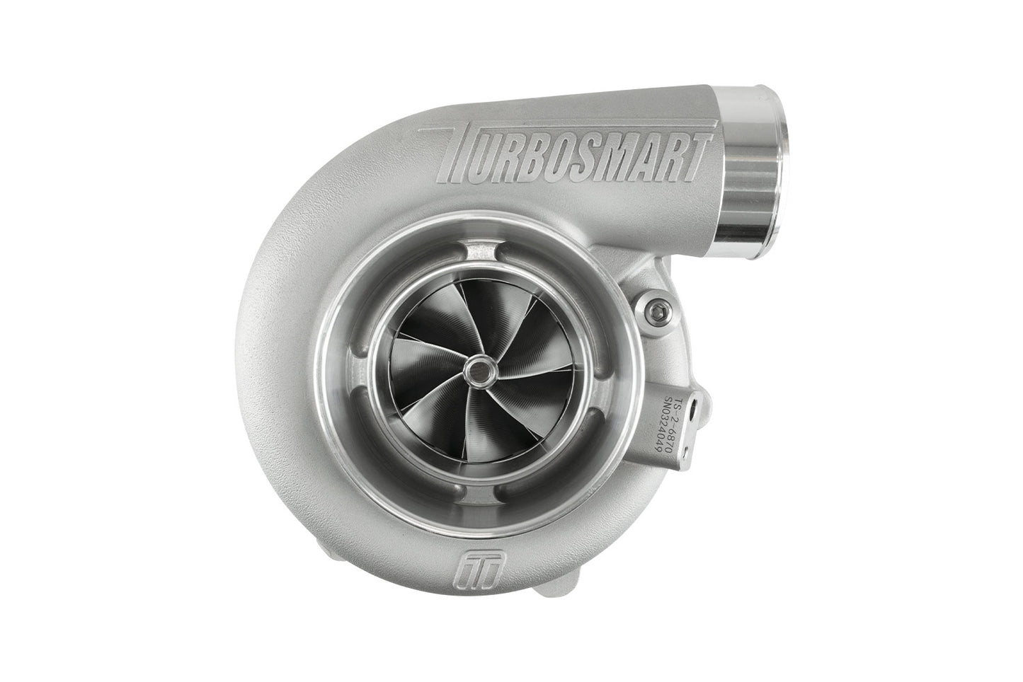 Turbosmart TS-2 Turbocharger (Water Cooled) 6870 (Kompact) V-Band 0.96AR Externally Wastegated TS-2-6870B-VB096E