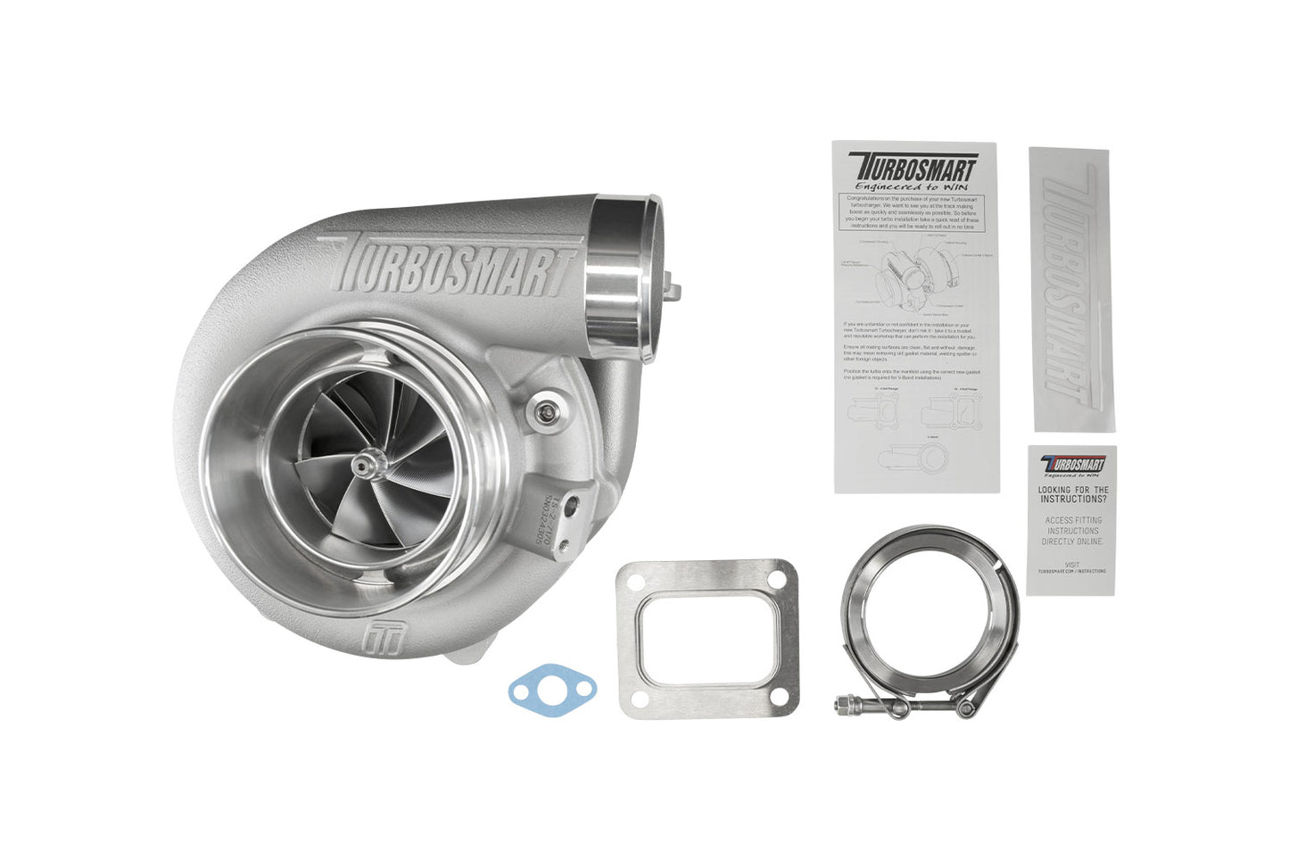 Turbosmart TS-2 Turbocharger (Water Cooled) 7170 (Kompact) T4 0.96AR Externally Wastegated TS-2-7170B-T4096E