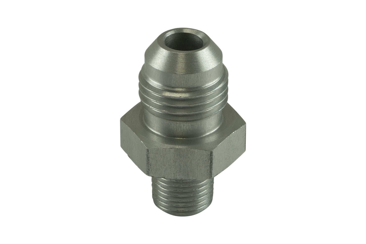 Turbosmart Fitting -6 AN Flare to 1/8 NPT Male Straight - Silver TS-JN-0603-CL