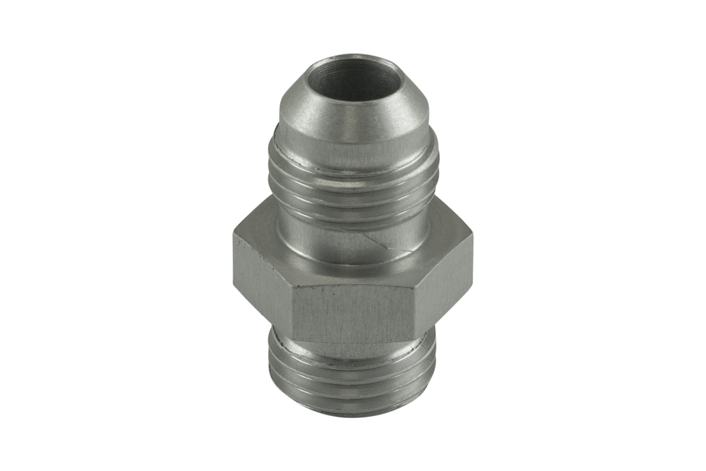 Turbosmart Fitting -6 AN Flare to -6 AN ORB Male Straight - Silver TS-JO-0606-CL