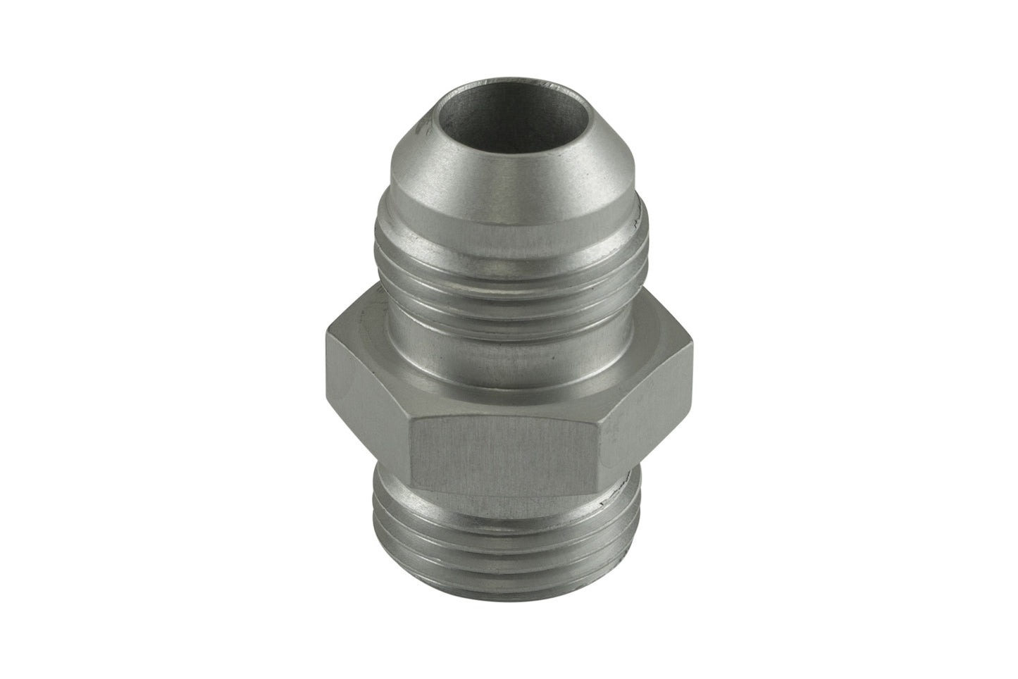 Turbosmart Fitting -8 AN Flare to -8 AN ORB Male Straight - Silver TS-JO-0808-CL