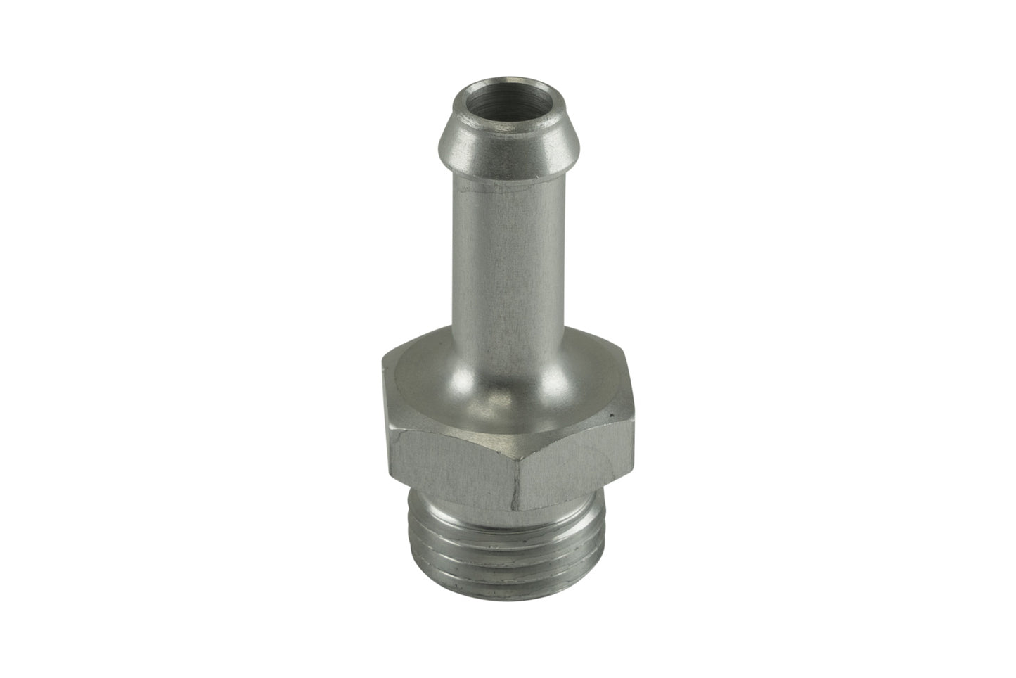 Turbosmart Fitting 8mm / 5/16in Hose End to -6 AN ORB Male Straight - Silver TS-OH-0608-CL