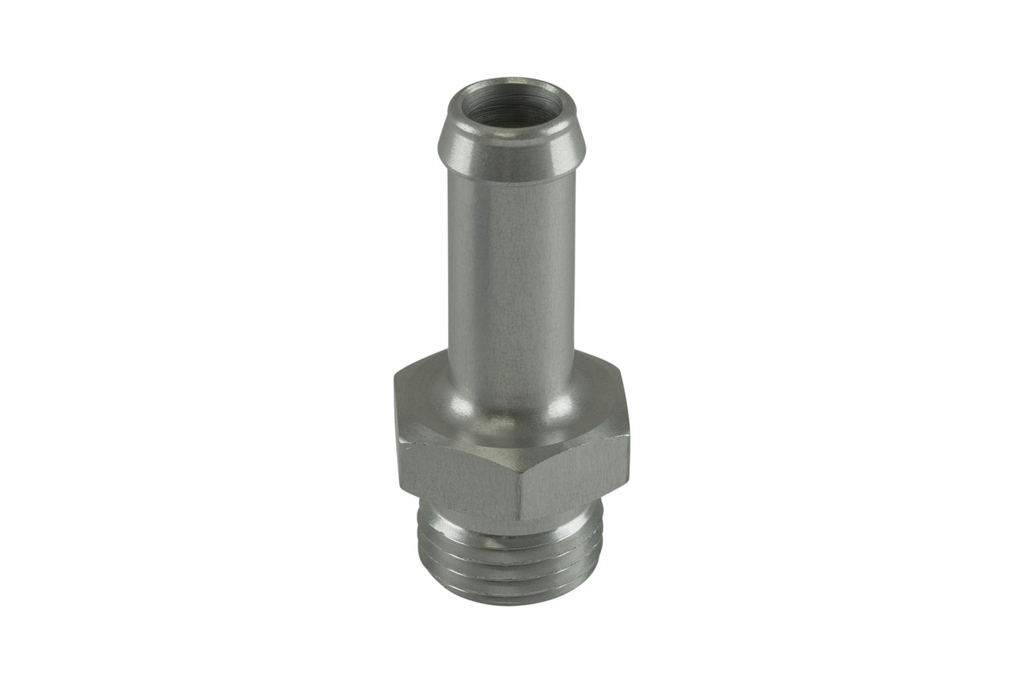 Turbosmart Fitting 10mm / 3/8in Hose End to -6 AN ORB Male Straight - Silver TS-OH-0610-CL