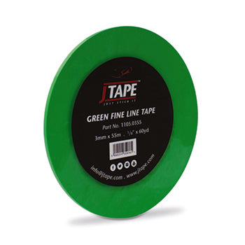 GPI Tape Straight Line Green 3mm X 55M TSL3