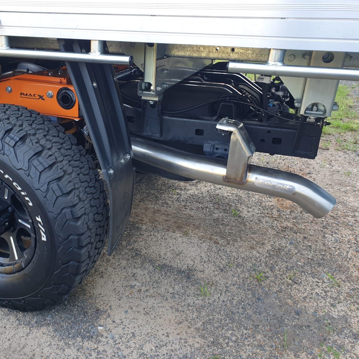 Torqit 79 Series 3.5in 4.5L TD Single Cab Ute Straight Through System