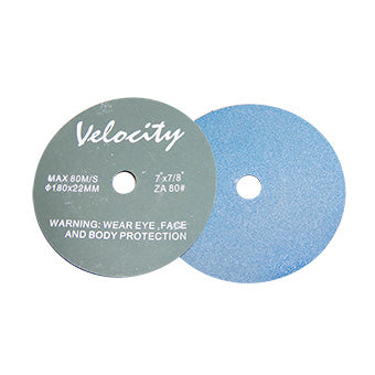 Velocity Sanding Disc Blue Fibre Back 80Grit VSFB780
