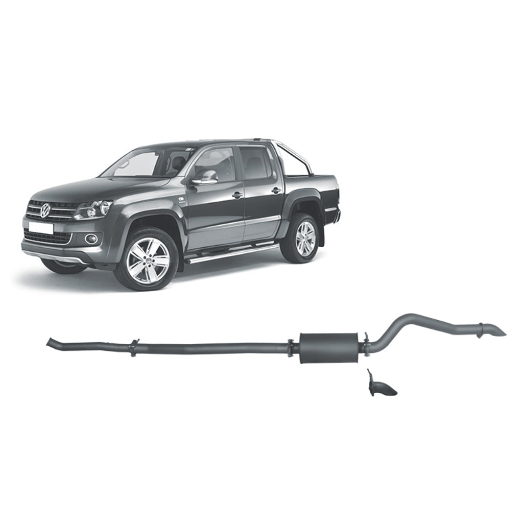 Redback Extreme Duty Exhaust 3in DPF Back (No Cat With Large Muffler) VAX60100-PM