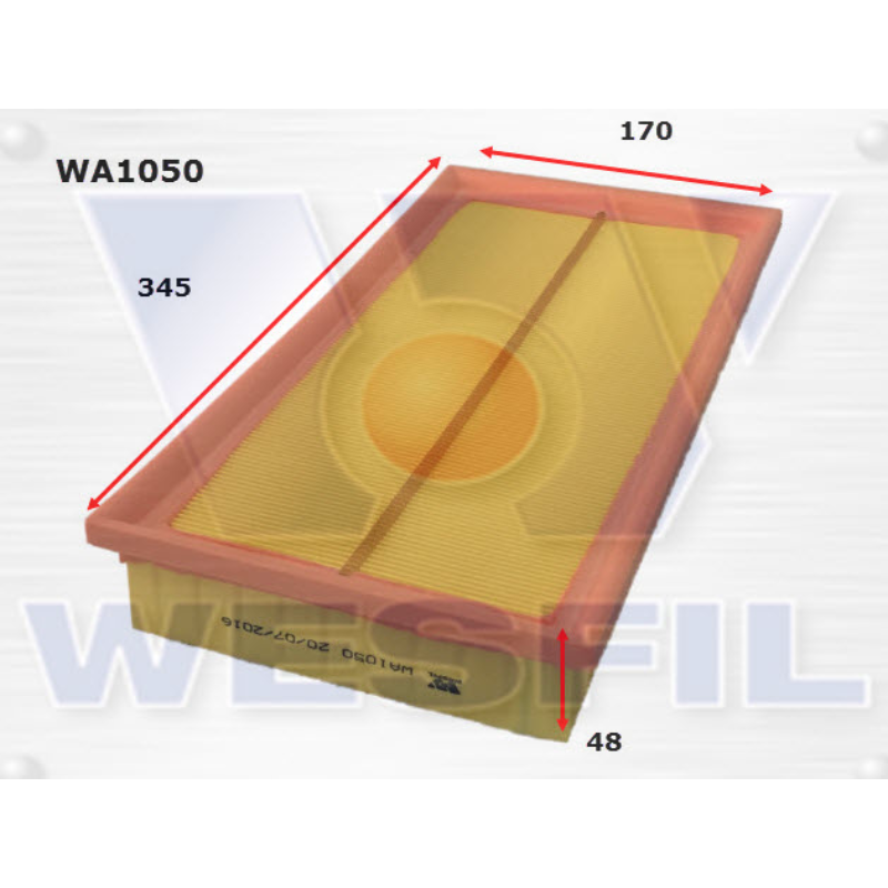 Wesfil Air Filter WA1050