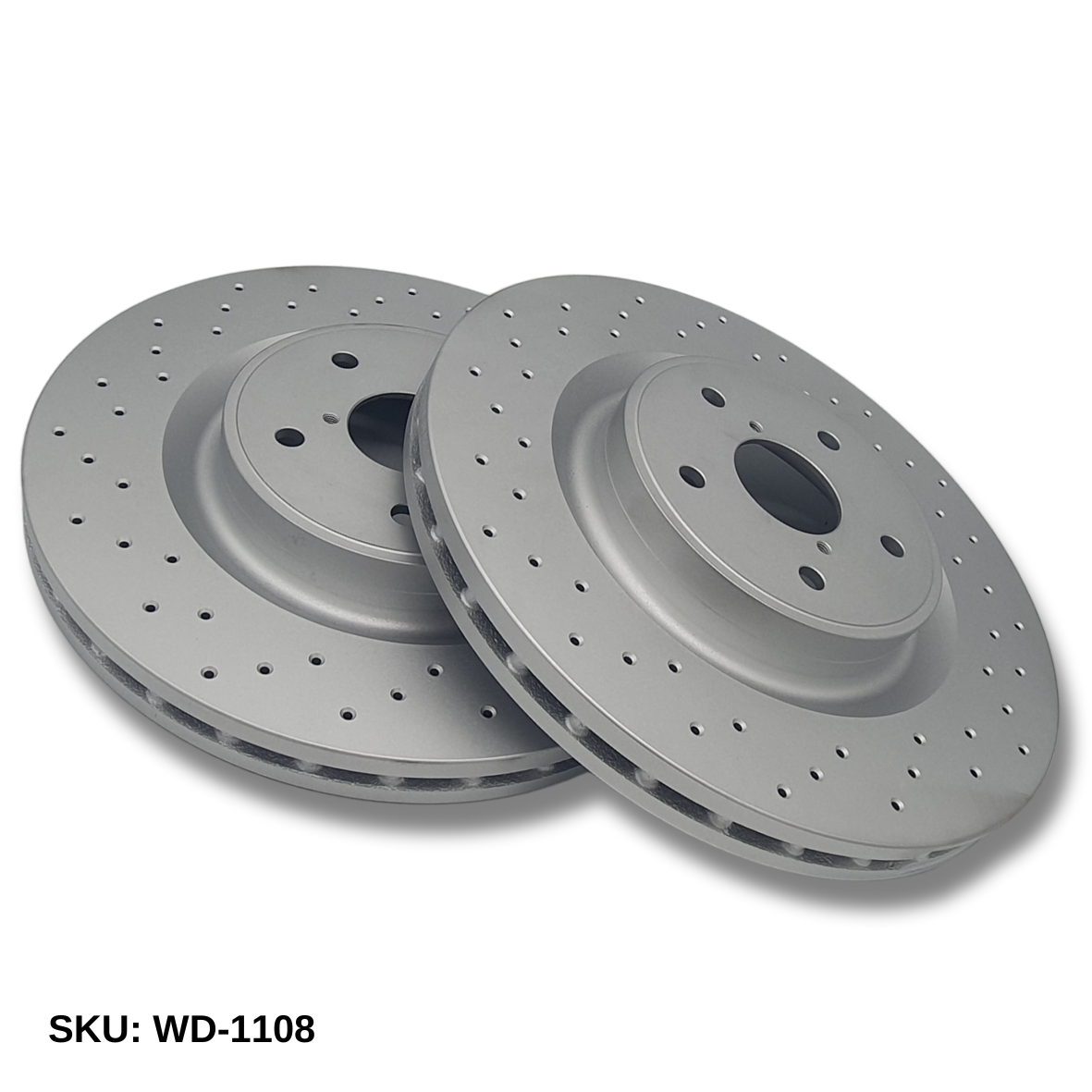 WinmaX WD Performance Sports Drilled Brake Discs Subaru WRX STI VA Yellow 6-pot Front WD-1108