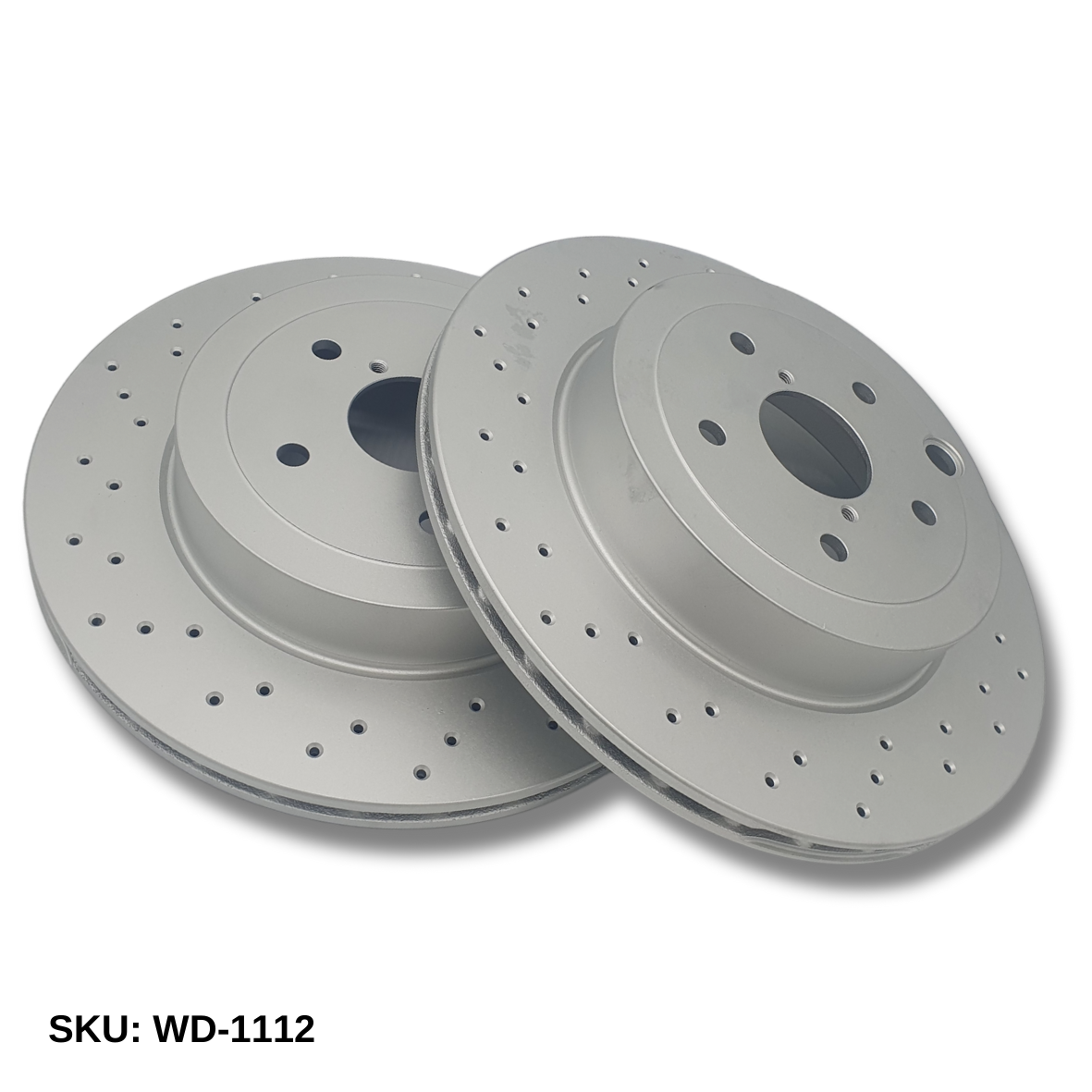 WinmaX WD Performance Sports Drilled Brake Discs Subaru WRX STI VA Yellow 4-pot Rear WD-1112