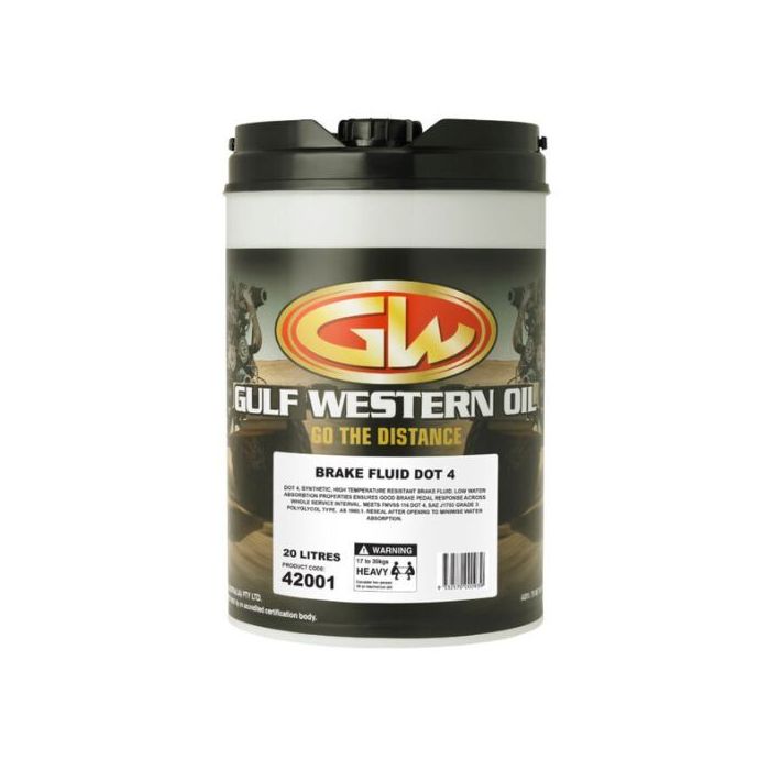 Gulf Western Dot 4 Brake Fluid 20L 42001