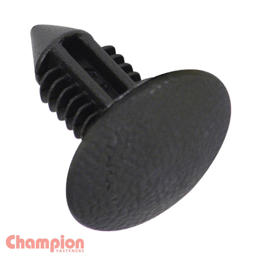 Champion Fasteners Xmas Tree Clip Black Len:22mm Hole:8mm Hd:18mm CBP60