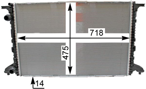 Mahle Radiator OE Quality CR 2176 000P