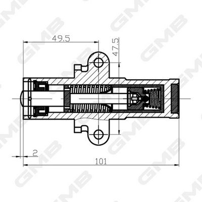 GMB Tensioner Hydraulic Timing Belt GHAT-139