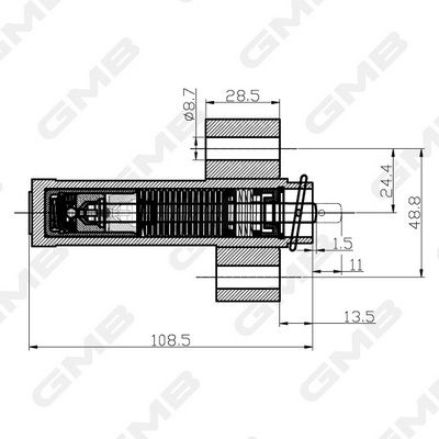 GMB Tensioner Hydraulic Timing Belt GHAT-112