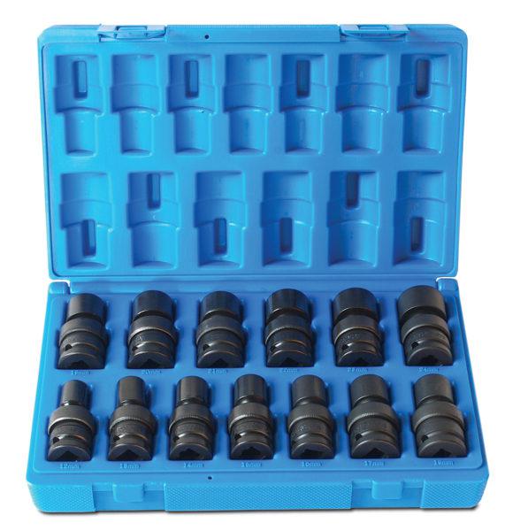 Action Universal Impact Socket Set 6-Point 3/8" Drive 13 Piece Metric 623201301
