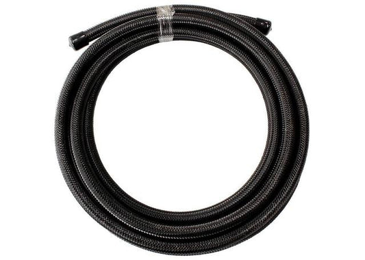 Aeroflow AF100-07-1MBLK SS Braided Hose -7AN 1 Metre Black