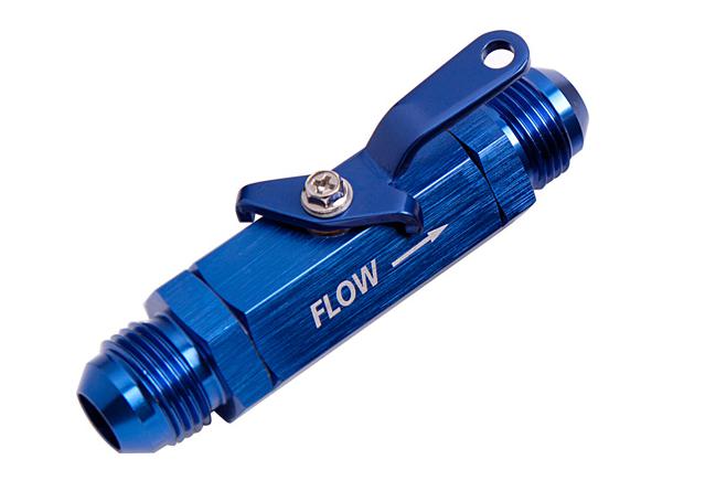 Aeroflow AF1000-06 Shut Off Valve -6AN Blue