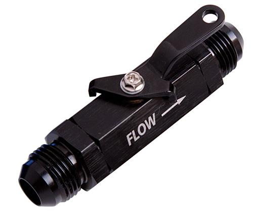 Aeroflow AF1000-06BLK Shut Off Valve -6AN Black