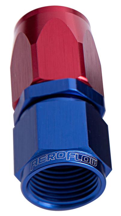 Aeroflow AF101-06 -6AN Taper Series Straight Hose End Blue AF101-06
