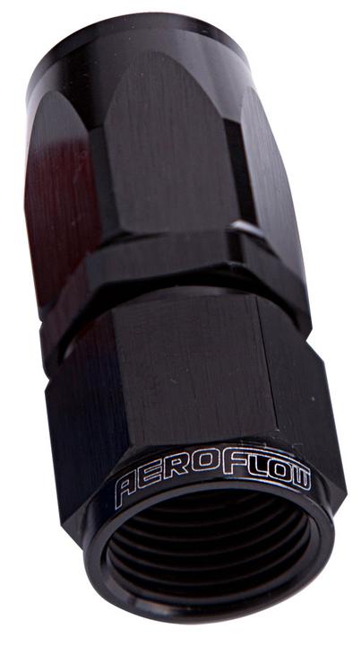 Aeroflow AF101-20BLK -20AN Taper Series Straight Hose End Black AF101-20BLK