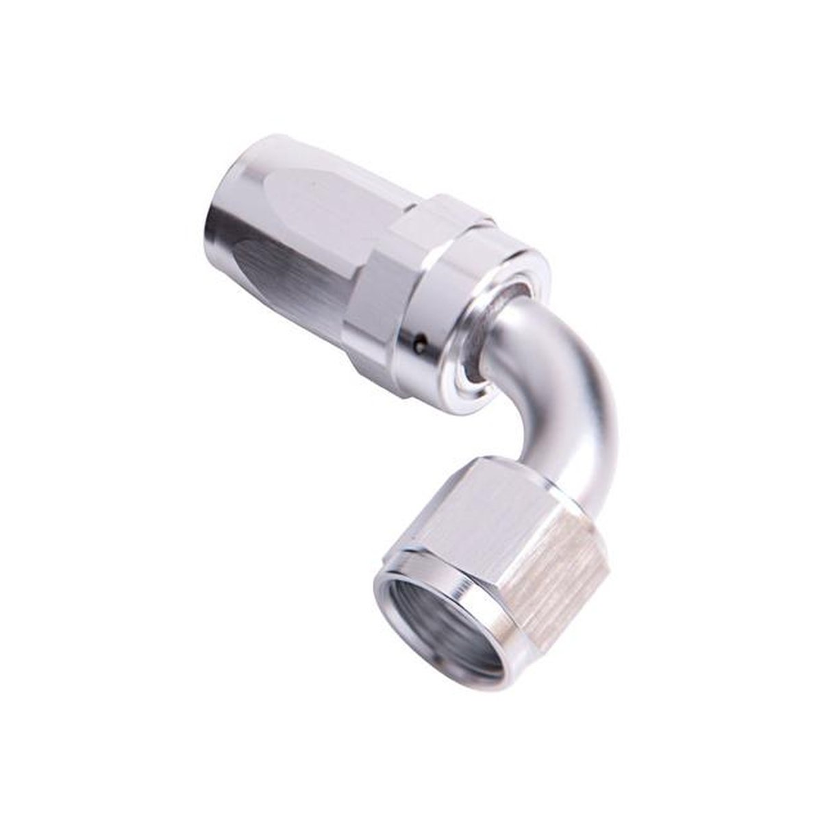 Aeroflow AF103-04S -4AN Taper Series 90 Degree Hose End Silver AF103-04S