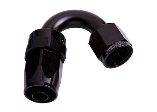 Aeroflow AF105-06BLK -6AN Taper Series 150 Degree Hose End Black AF105-06BLK