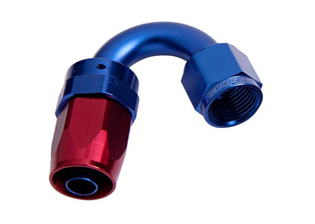 Aeroflow AF105-12 -12AN Taper Series 150 Degree Hose End Blue AF105-12